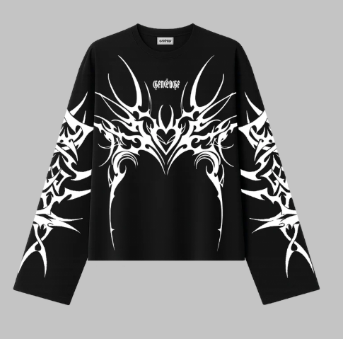 Lunar Black Full Sleeve T Shirt