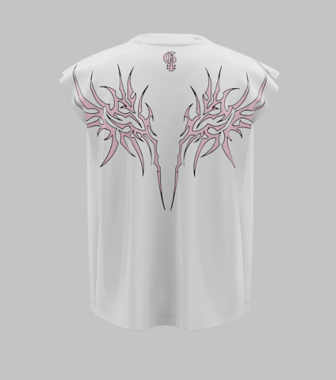 Kayla White Boxy Unisex Vest