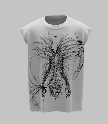 Marrow Light Grey Boxy Unisex Vest