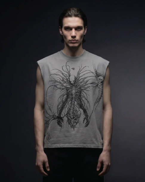 Marrow Light Grey Boxy Unisex Vest