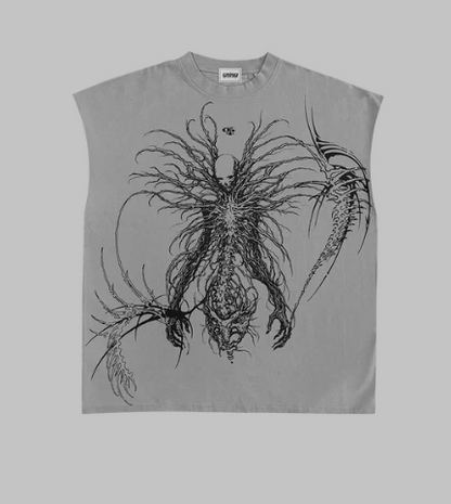 Marrow Light Grey Boxy Unisex Vest
