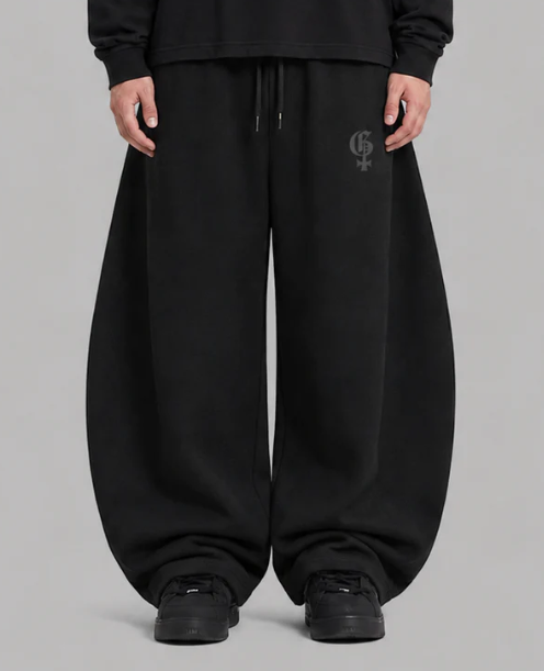 Genrage Black Balloon Supper Baggy Pants