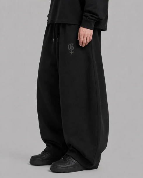 Genrage Black Balloon Supper Baggy Pants