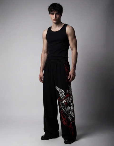 Scarlet Unisex Straight Fit Baggy Pants