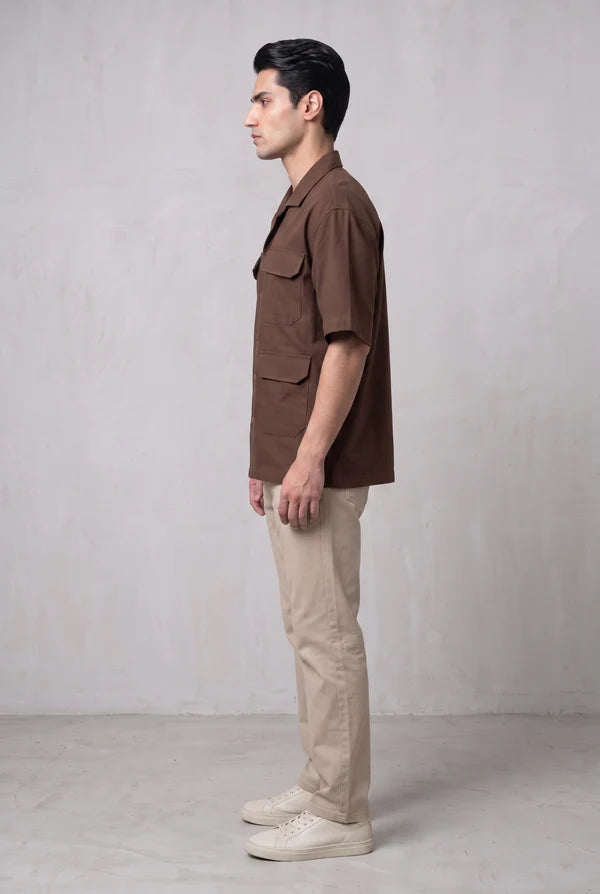 Brown Utility Shirt