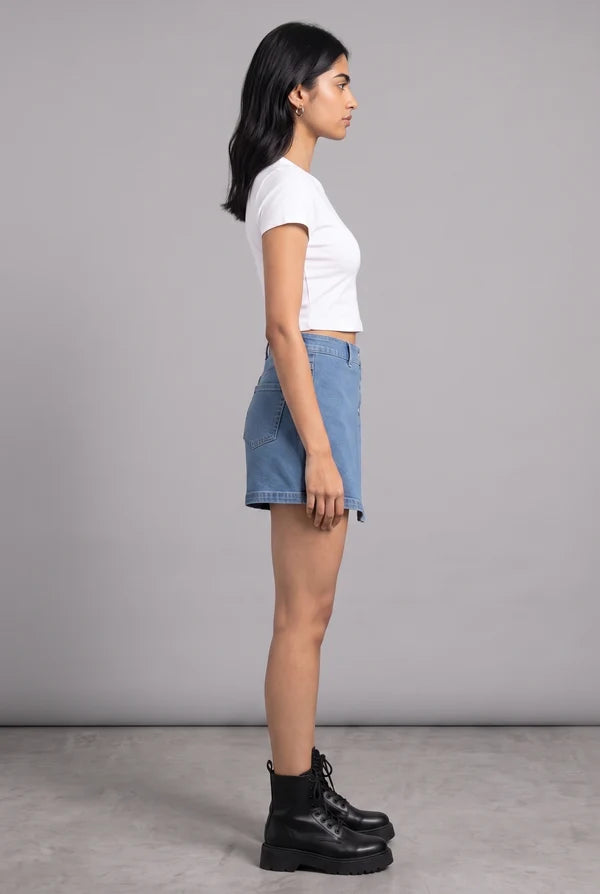 Blue Denim Skort