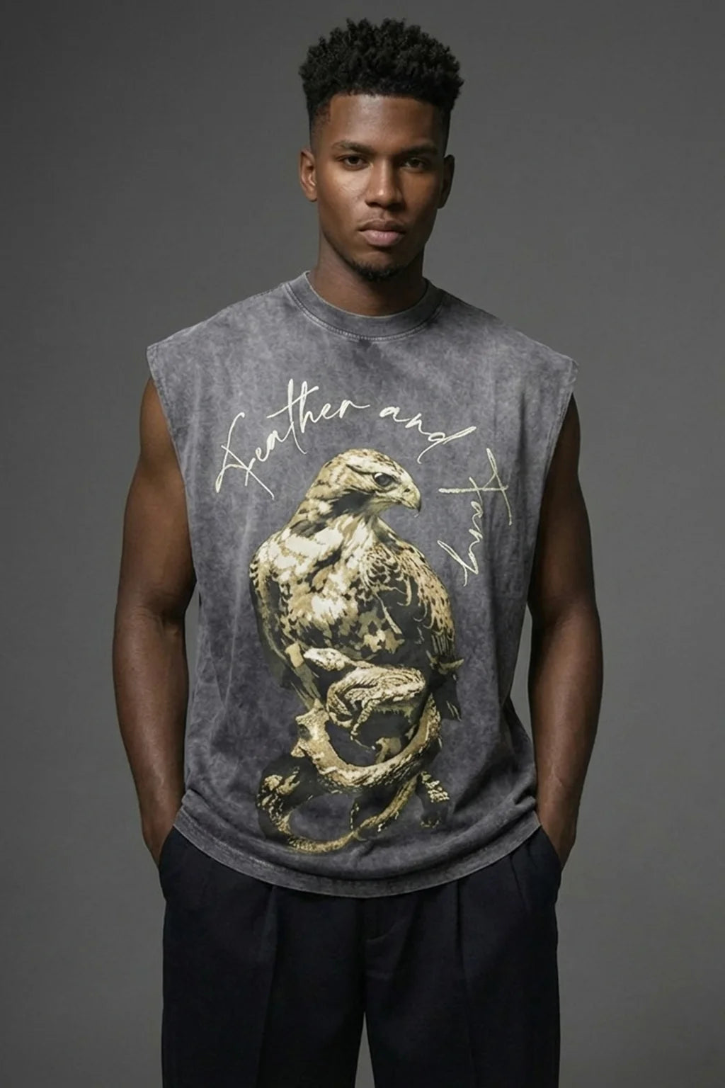 Death Scavenger Acid Wash Tank Top