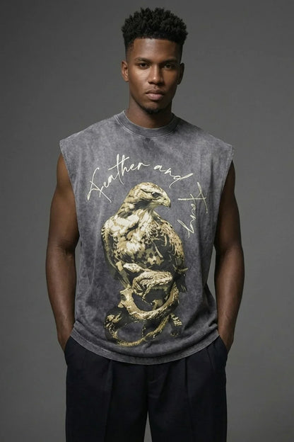 Death Scavenger Acid Wash Tank Top