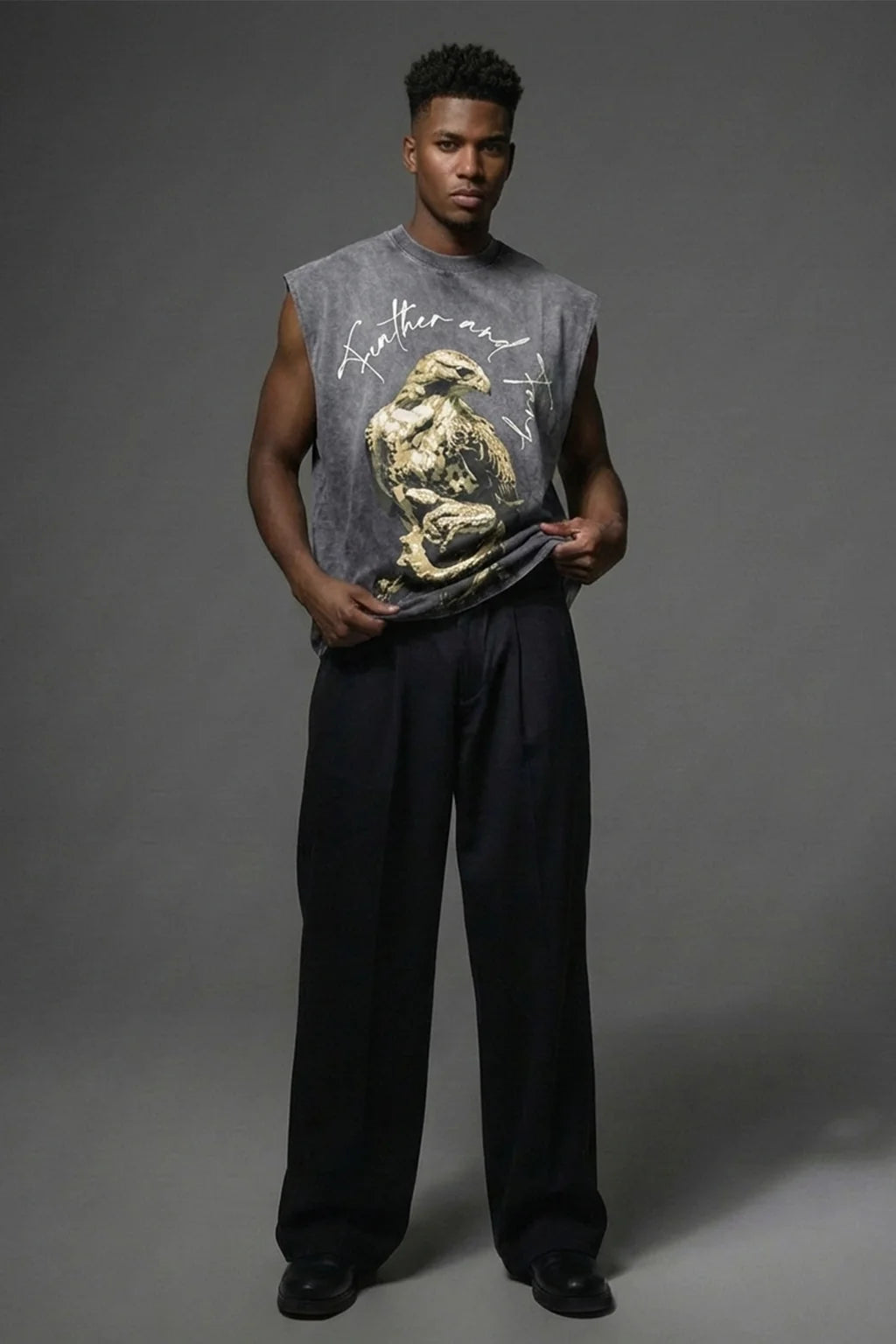 Death Scavenger Acid Wash Tank Top