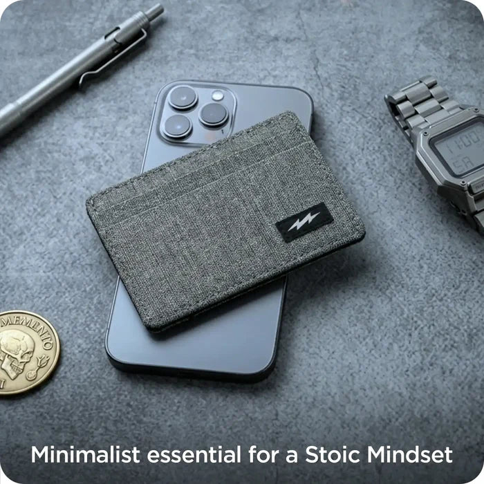 Grey Khadi Card Holder