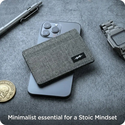 Grey Khadi Card Holder