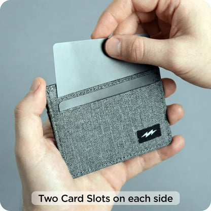 Grey Khadi Card Holder