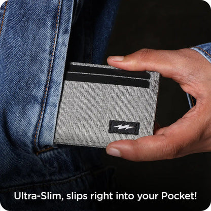 Grey Khadi Card Holder