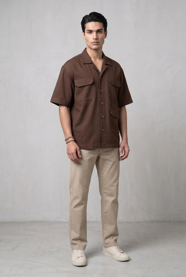 Brown Utility Shirt