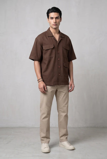 Brown Utility Shirt