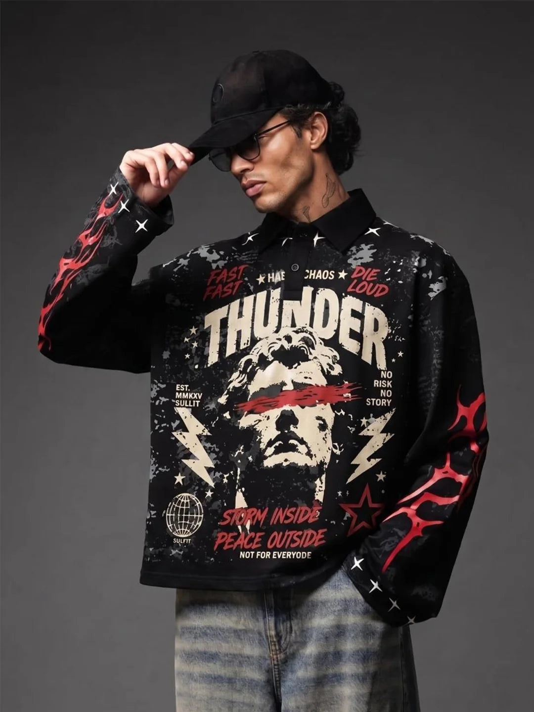 THUNDER SWEATSHIRT BLACK