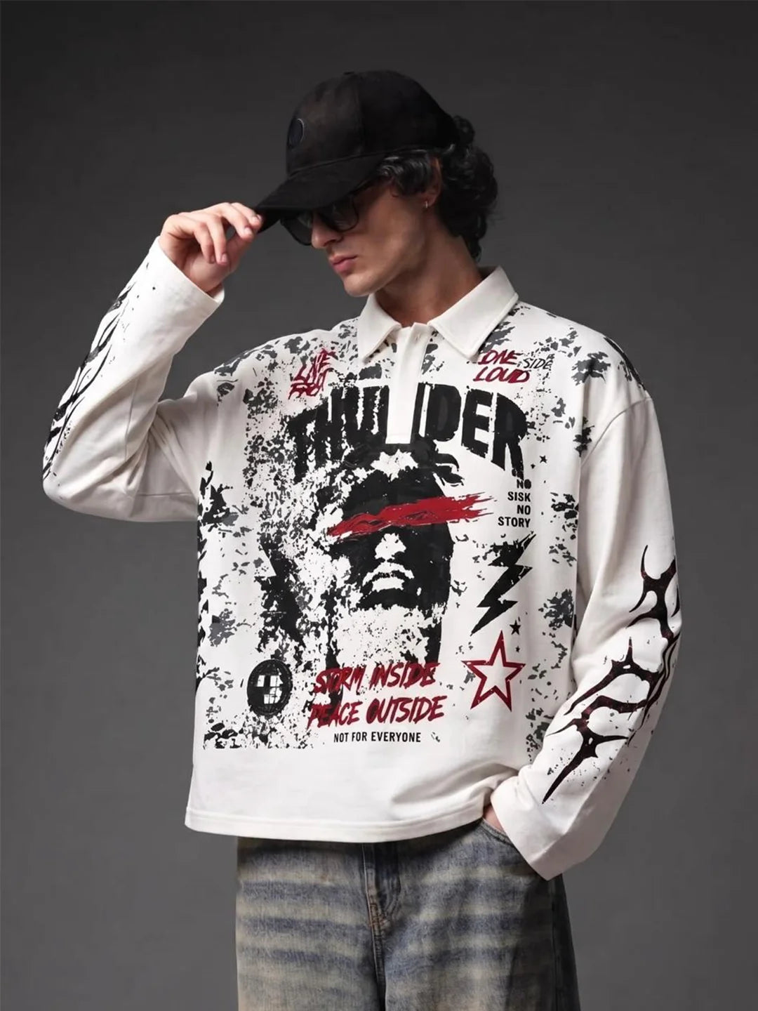 THUNDER SWEATSHIRT WHITE