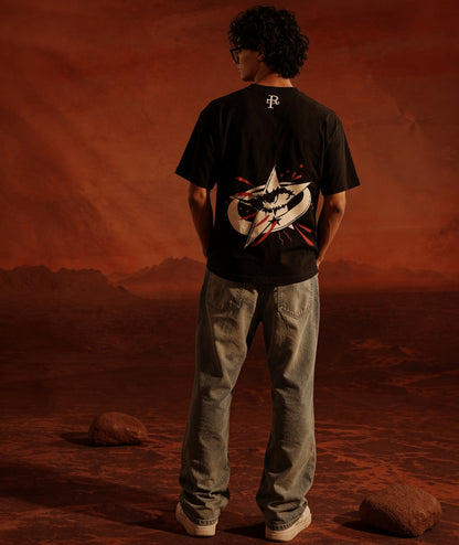 RARE THREDS BLACK STARGAZE TEE