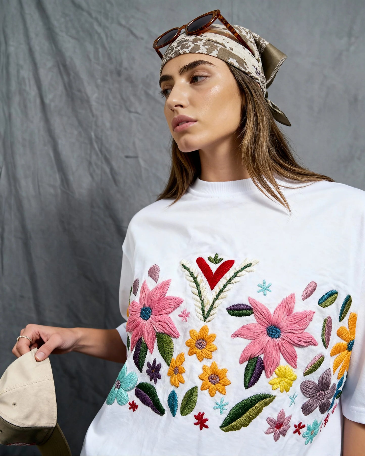 Floral Bliss Tshirt White