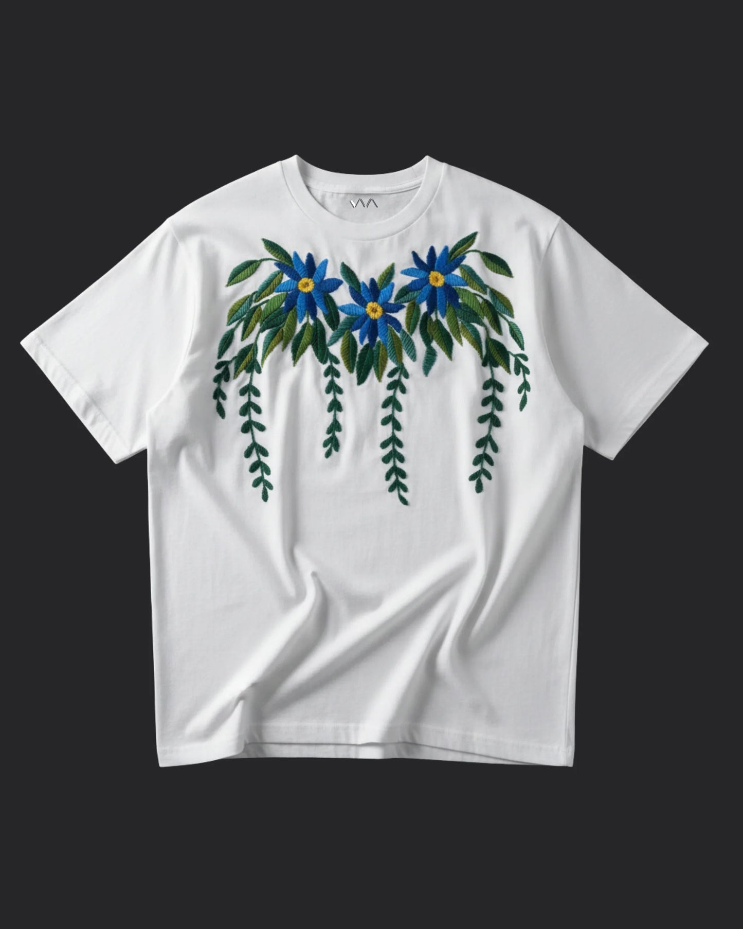Azure Bloom T-Shirt White