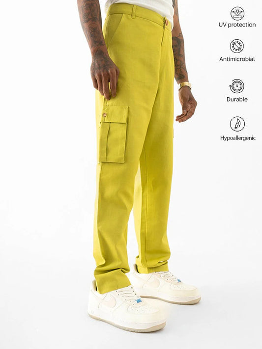 Straight Fit Pants Green
