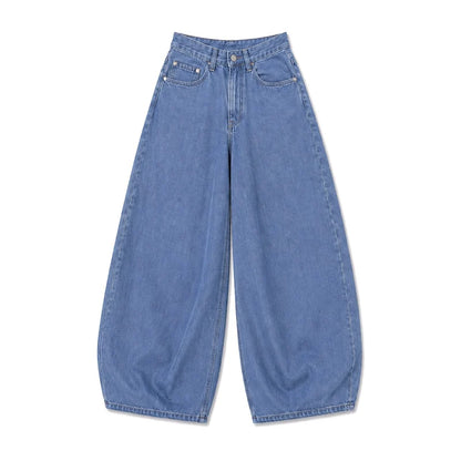 Light Blue Balloon Fit Denim Jeans