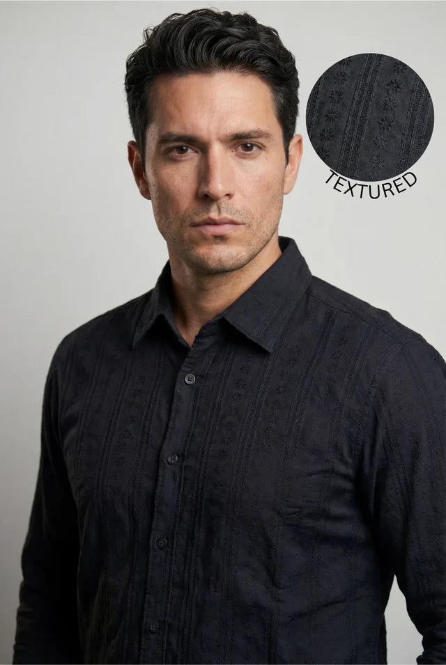 Midnight Self-Textured Shirt