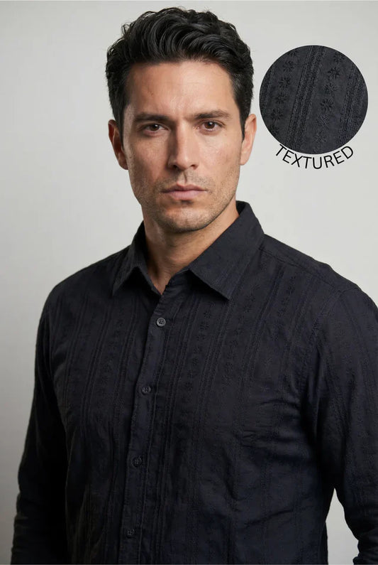Midnight Self-Textured Shirt