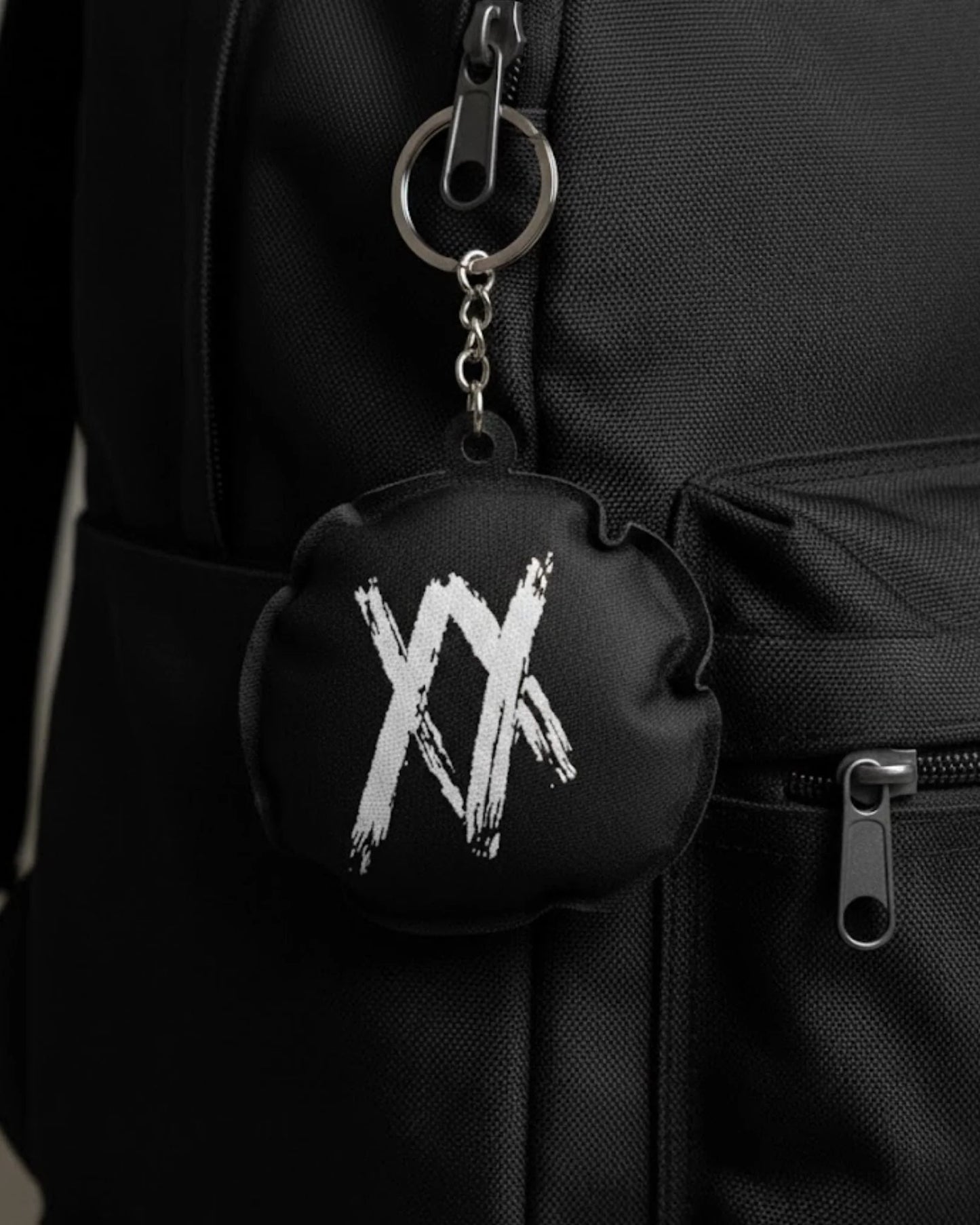 Black Puffy XX Keychain