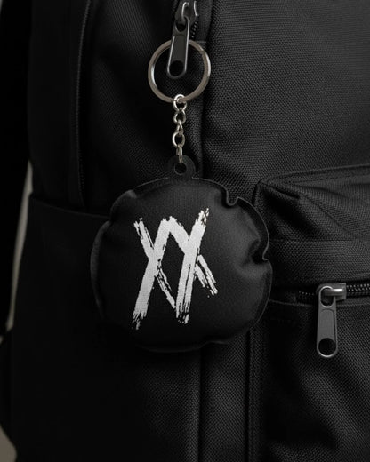 Black Puffy XX Keychain