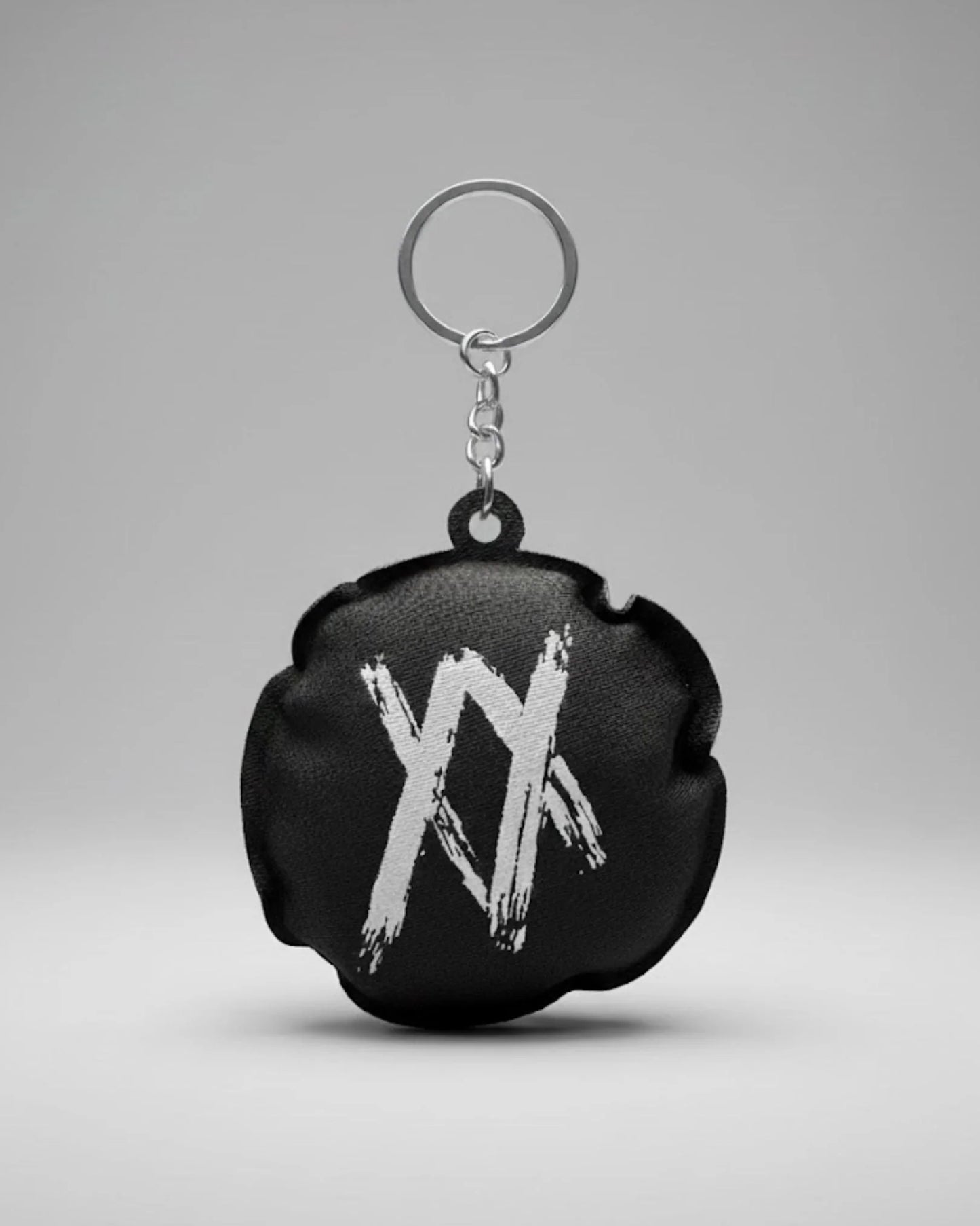Black Puffy XX Keychain