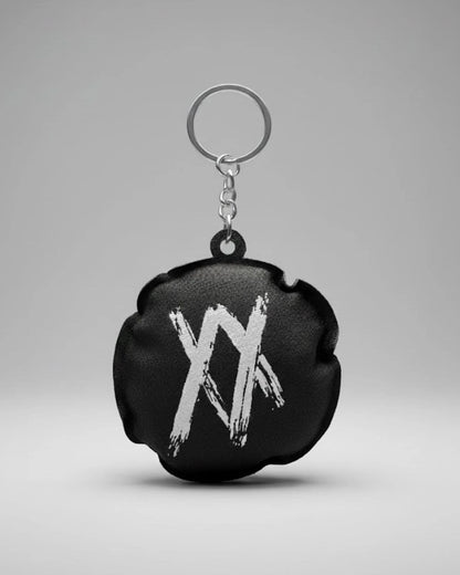 Black Puffy XX Keychain