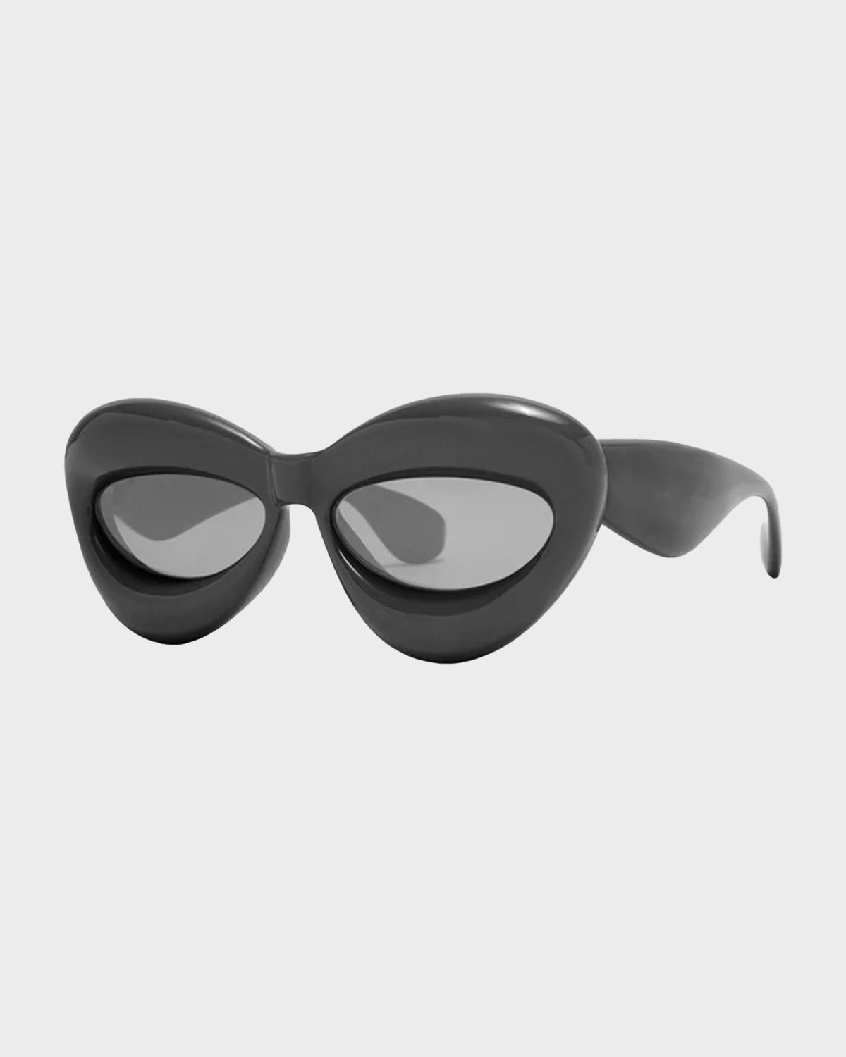 BUBBLE I Unisex Inflated Sunglass - Black (Cat eye)