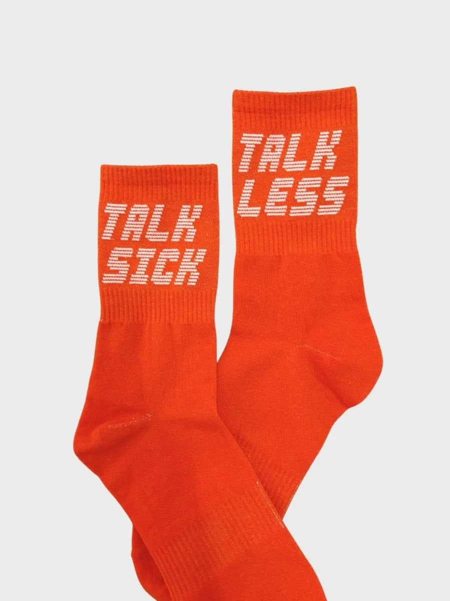 Burnt Orange Crew Socks