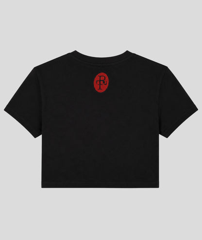 RARE THREDS CROP TEE - BLACK EDITION