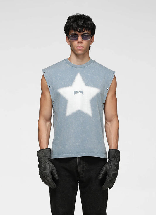 RX Stardust Tank Top - Ice Blue