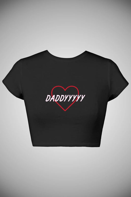 DADDYYYYY GRAPHIC CROP TOP