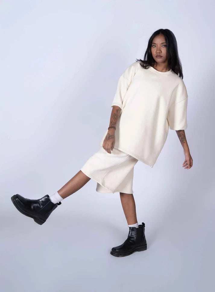 HYMNS ESSENTIAL JORTS IVORY
