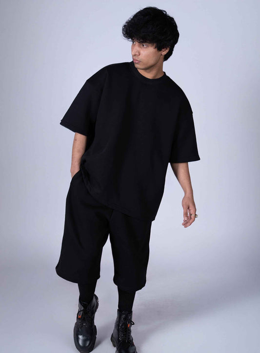 HYMNS ESSENTIAL JORTS BLACK
