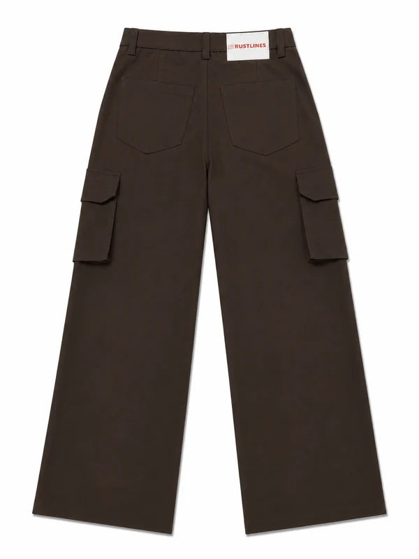 Six Pocket Brown Cargo Without Flap