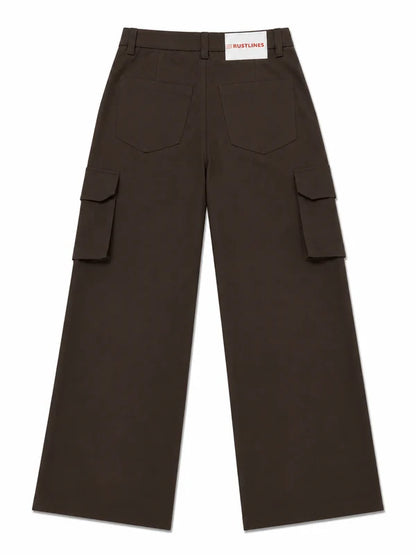 Six Pocket Brown Cargo Without Flap