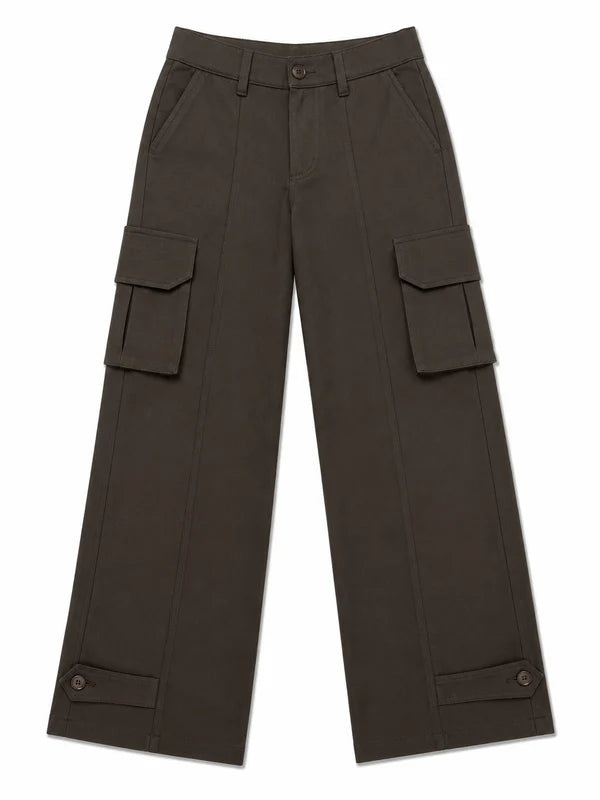 Six Pocket Brown Cargo Without Flap