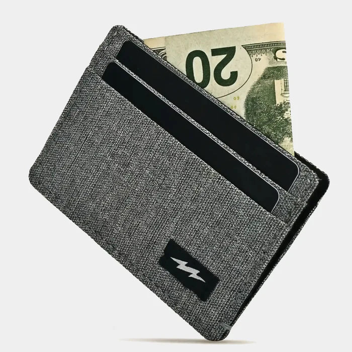 Grey Khadi Card Holder