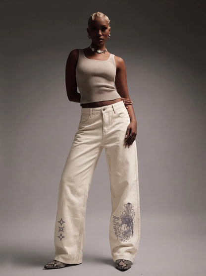 IVORY KATANA DENIM