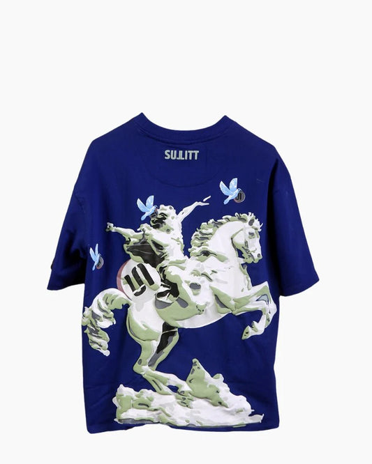 might horse oversized - Blue