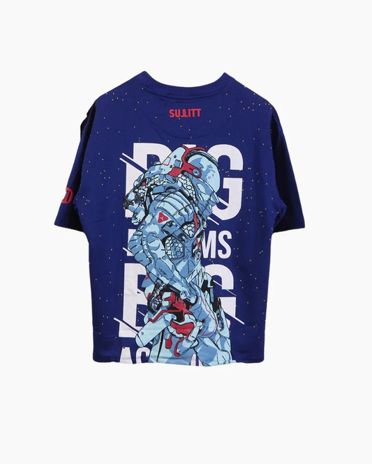 moon walker oversized - Blue