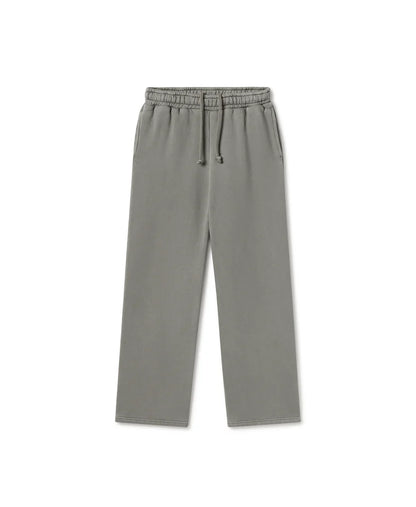 Mud Grey Open Bottom Sweatpants