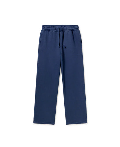 Navy Open Bottom Sweatpants