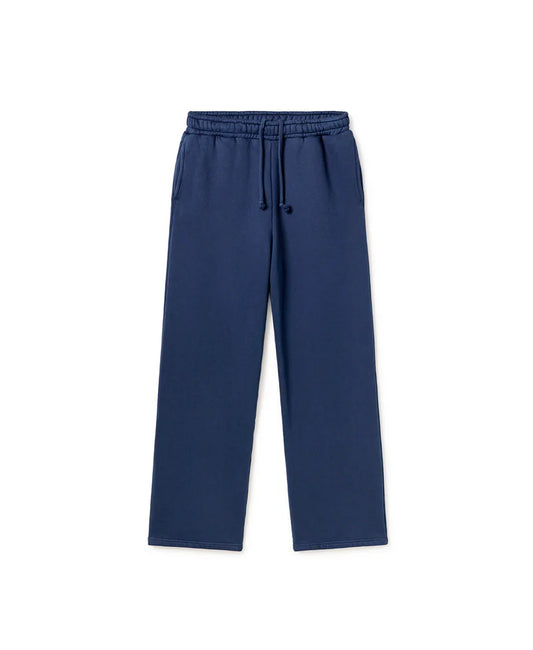 Navy Open Bottom Sweatpants