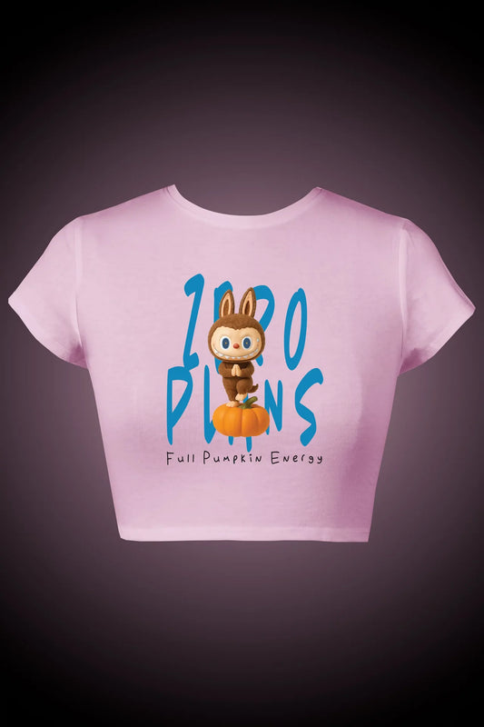 ZERO PLANS GRAPHIC CROP TOP